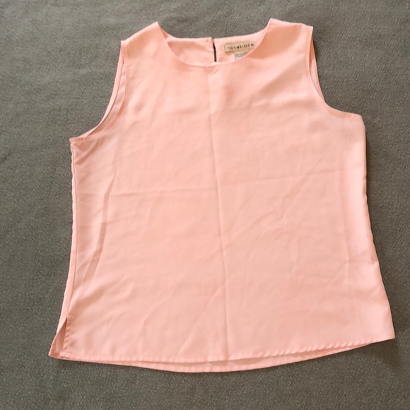 Notations Tops - Notations pale pink sleeveless top size small